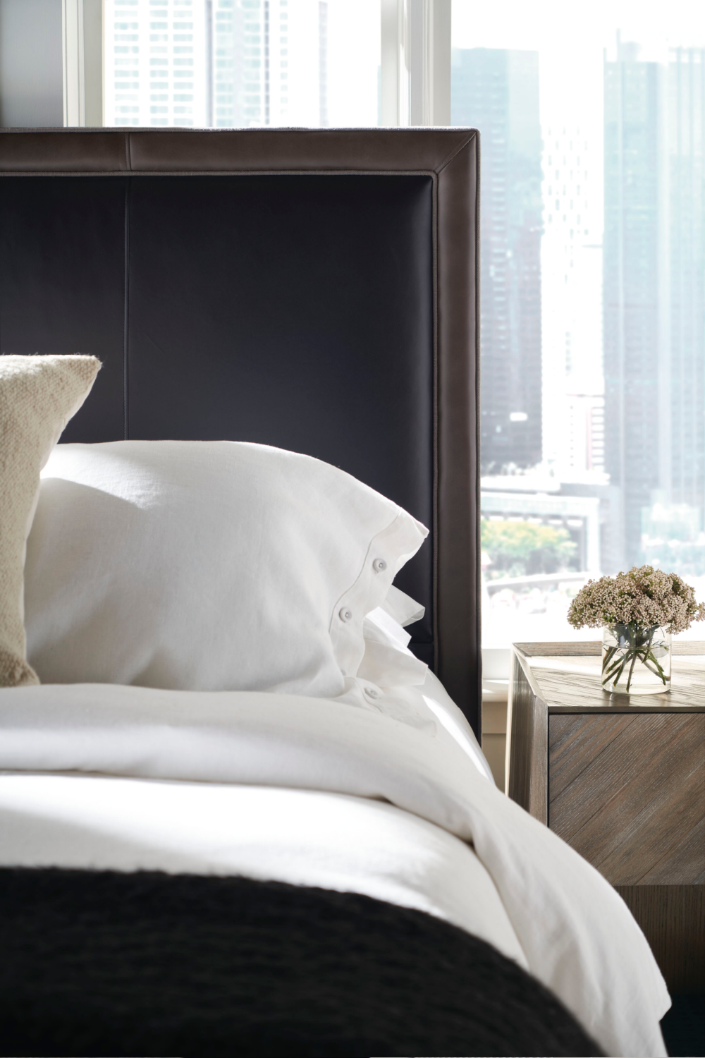 Modern Classic Cream Nightstand | Oroa.com