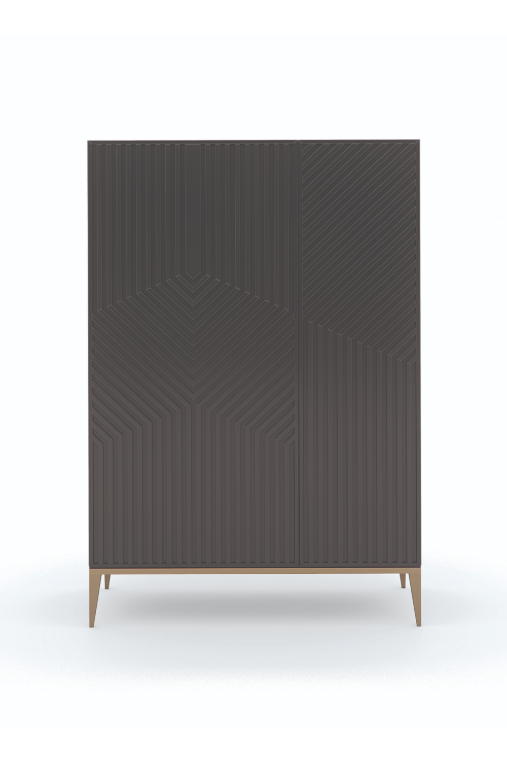 Dark Brown Graphic Cabinet | Caracole Out of Line | Oroa.com