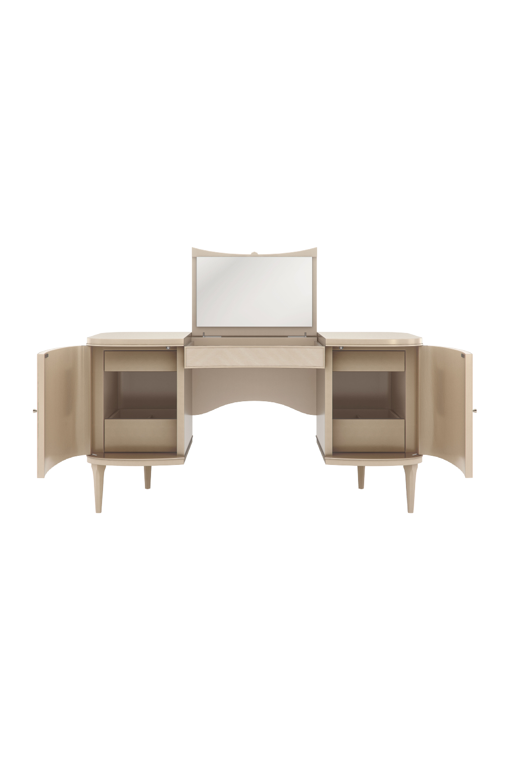 Cream Modern Vanity Table | Caracole Fancy Me | Oroa.com