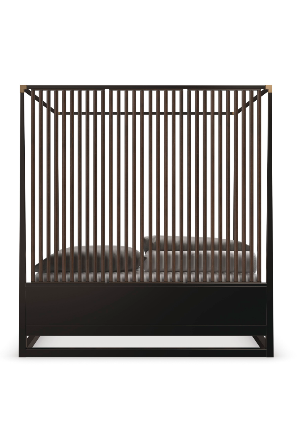 Brown Wooden Canopy Bed | Oroa.com