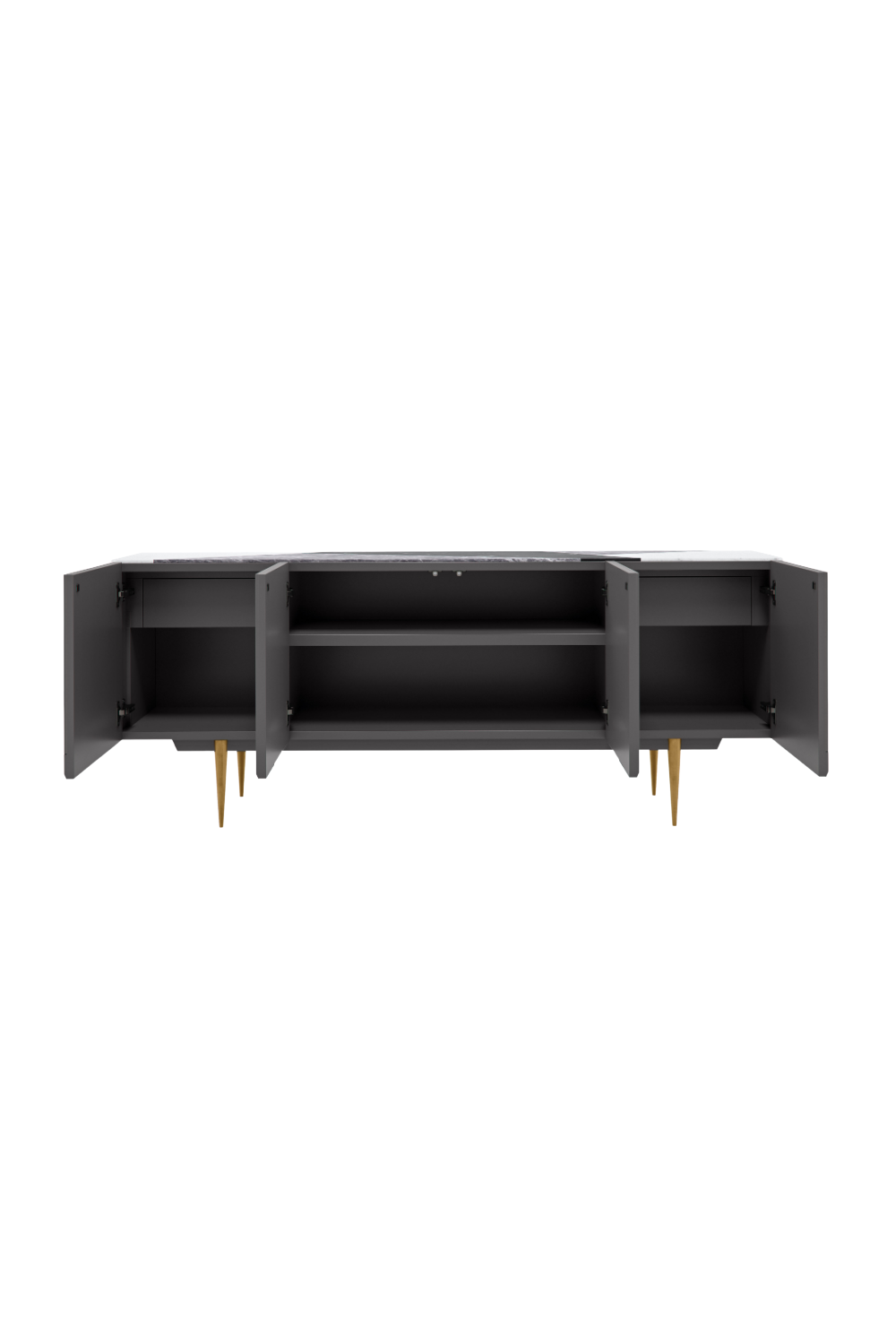Slatted Modern Sideboard | Caracole Over The Edge | Oroa.com