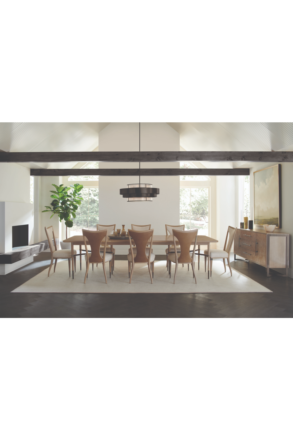 Beige Modern Buffet | Caracole Foiled Again | Oroa.com