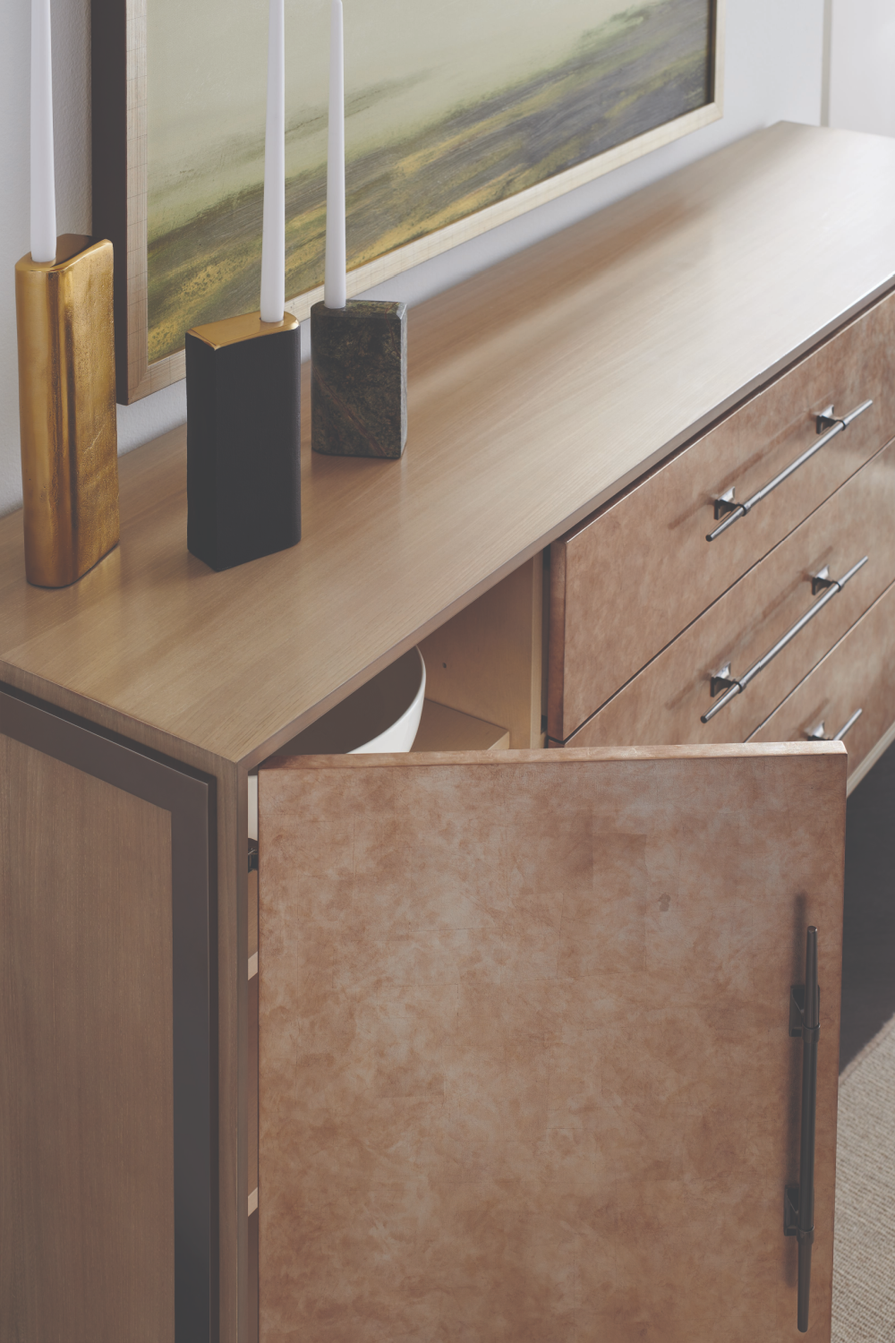 Beige Modern Buffet | Caracole Foiled Again | Oroa.com