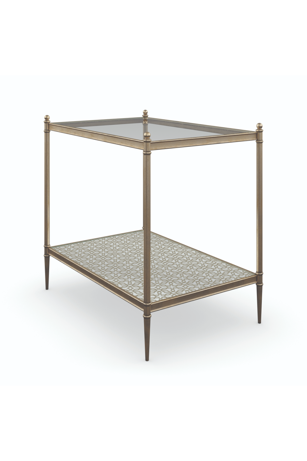 Mid-Century Modern Gold Side Table | Caracole Perfectly Adaptable | Oroa.com