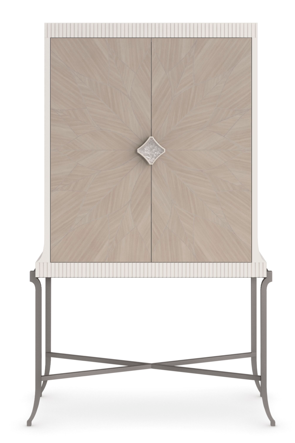 Rosette Patterned Bar Cabinet | Caracole High Expectations | Oroa.com