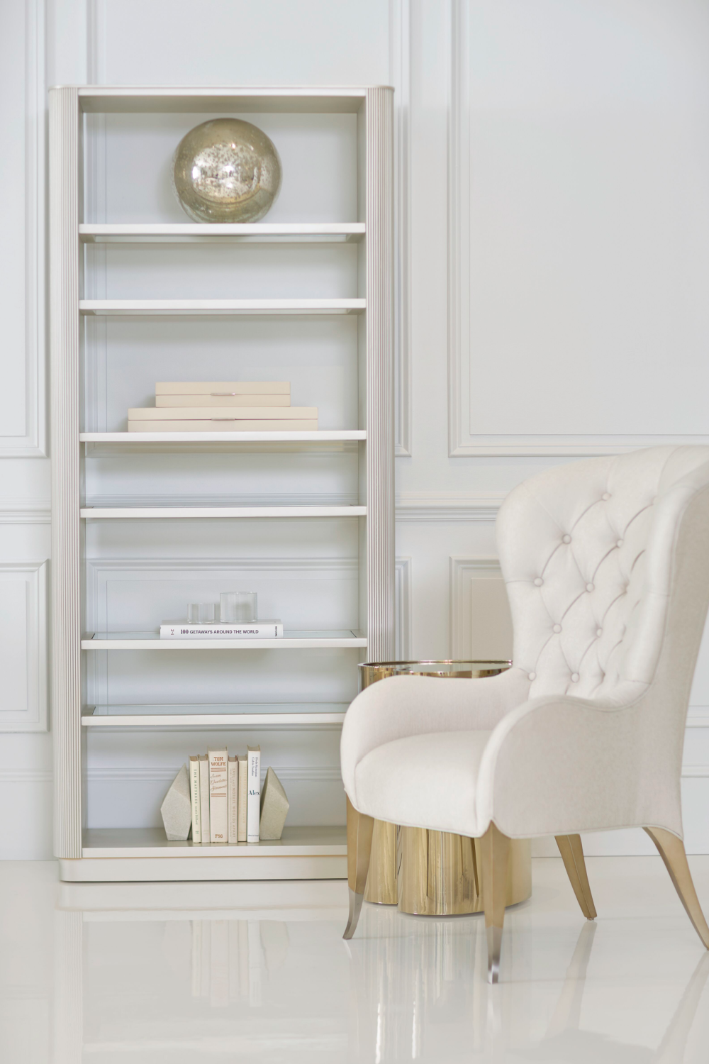 White Wooden Bookcase | Oroa.com