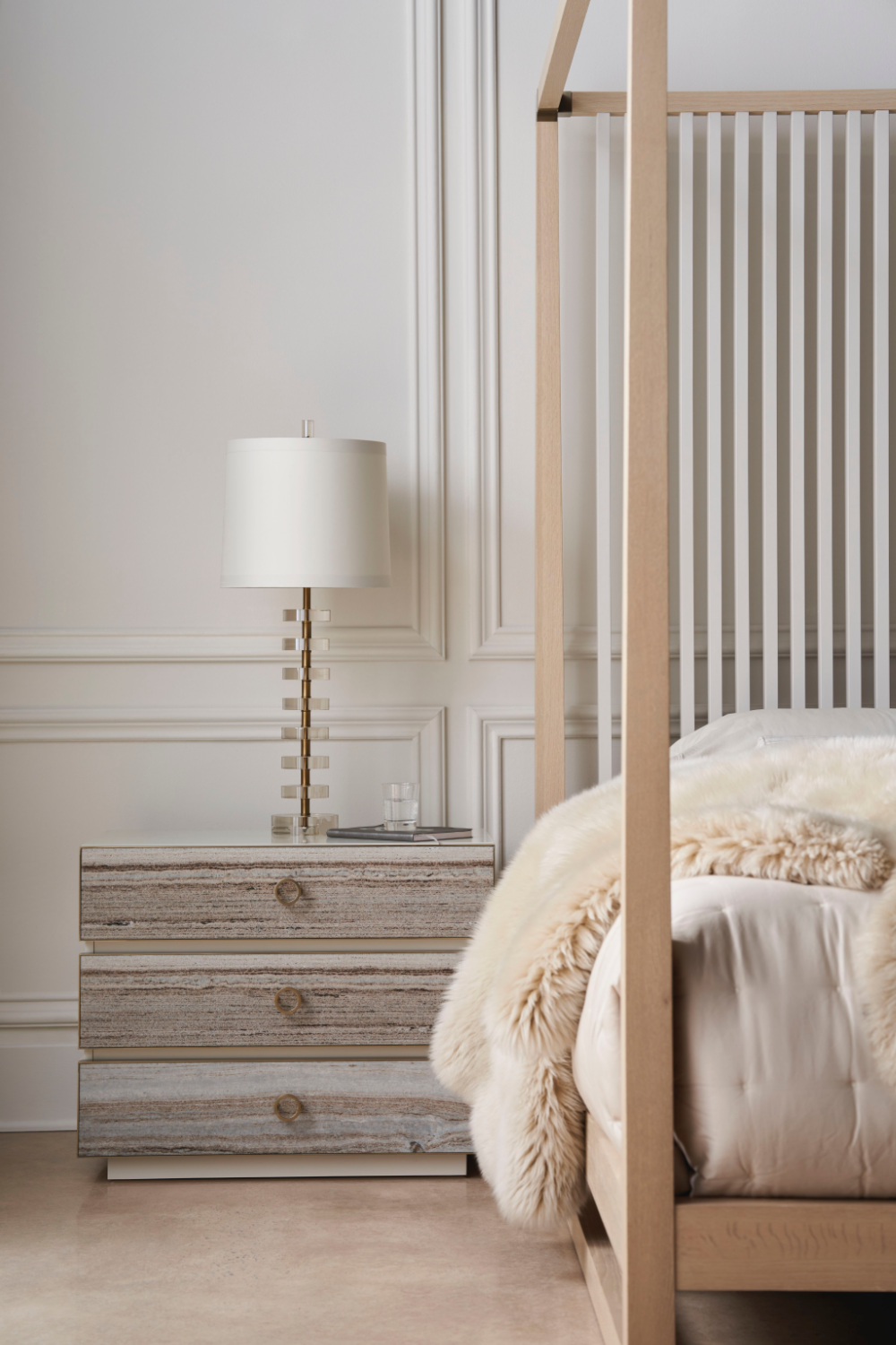 Gray Sandstone Nightstand | Oroa.com