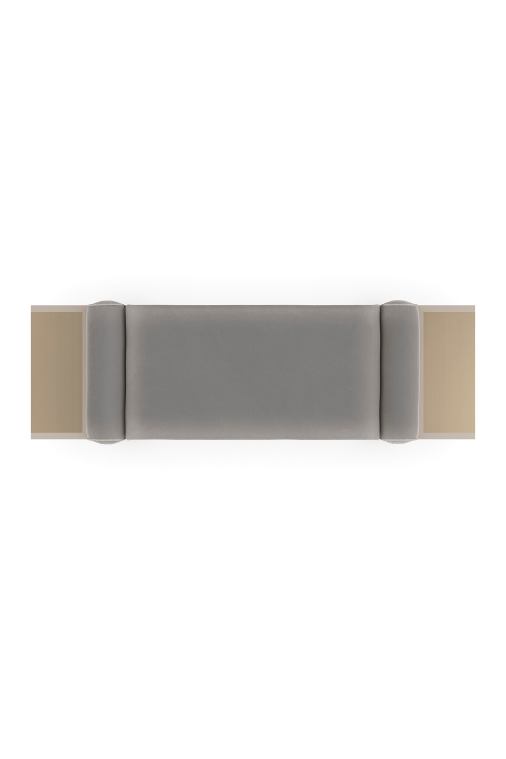 Gray Mohair Modern Bench | Caracole Roll Play | Oroa.com