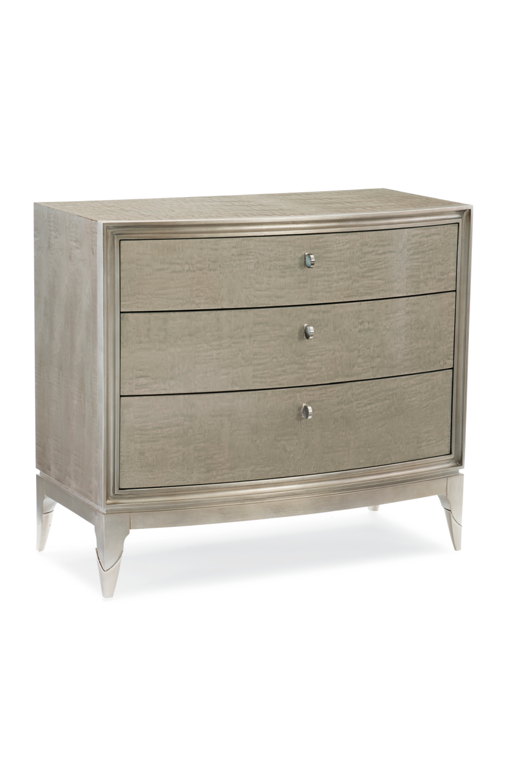 Silver Leaf 3-Drawer Nightstand | Oroa.com