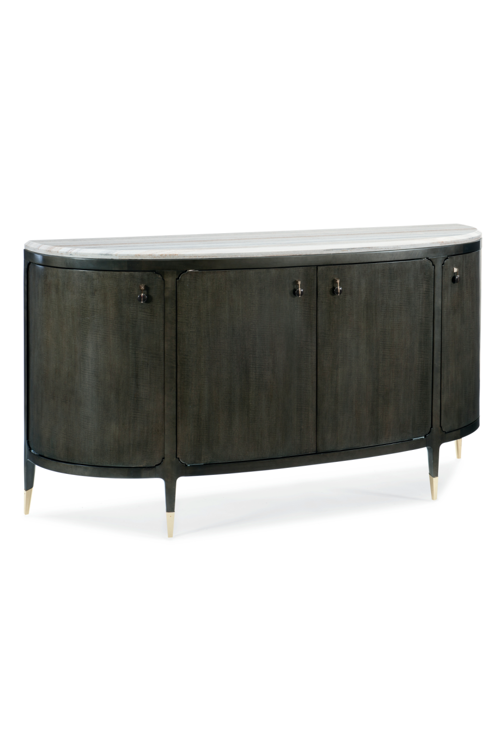 Black 4-Door Console Table | Caracole Serve Yourself | Oroa.com