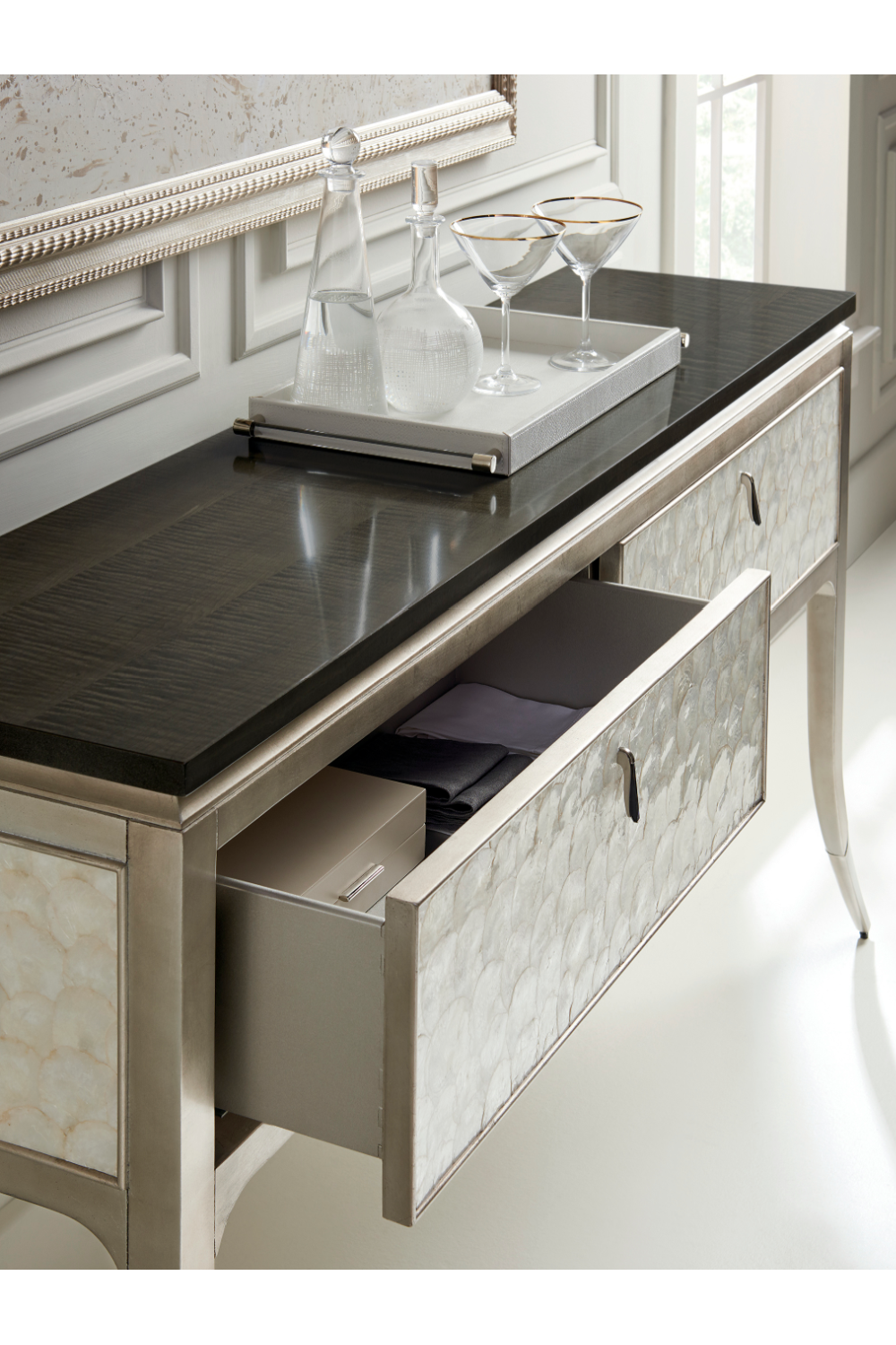 Silver Capiz Sideboard | Caracole Shell It Like It Is | Oroa.com