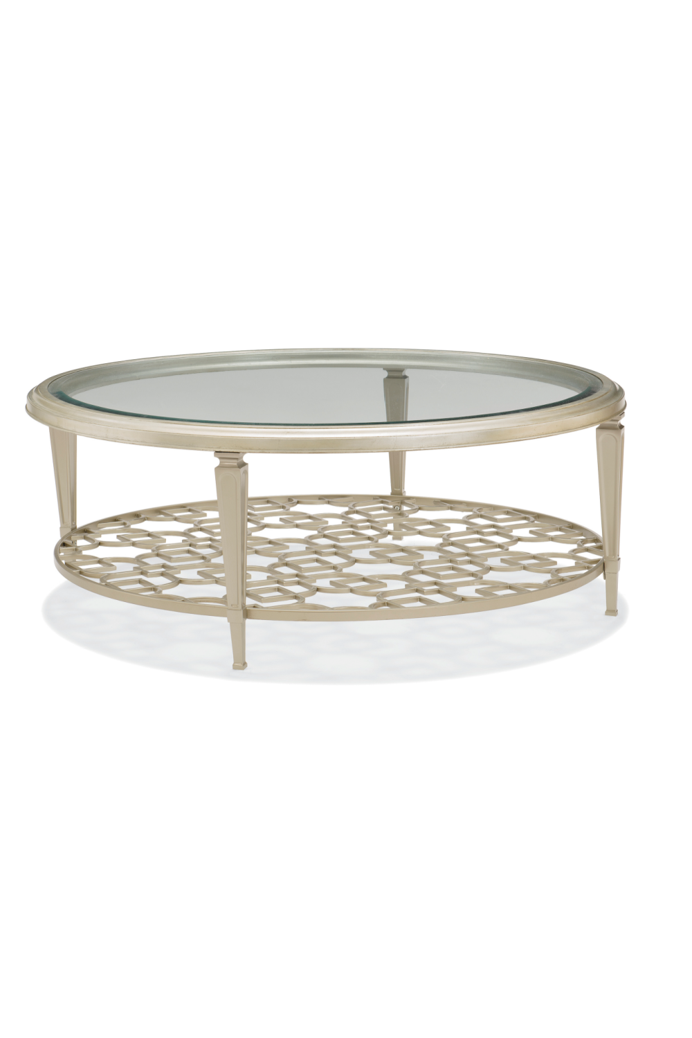Bevelled Glass Coffee Table | Caracole Social Gathering | Oroa.com