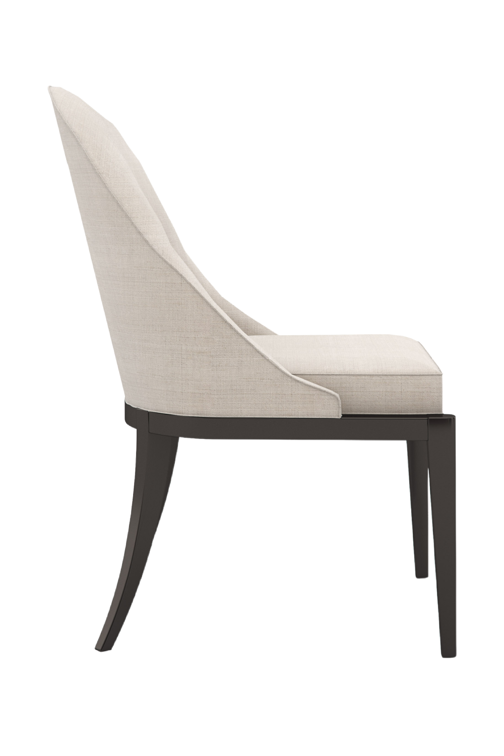 Beige Curved Side Chair | Caracole Natural Choice | Oroa.com