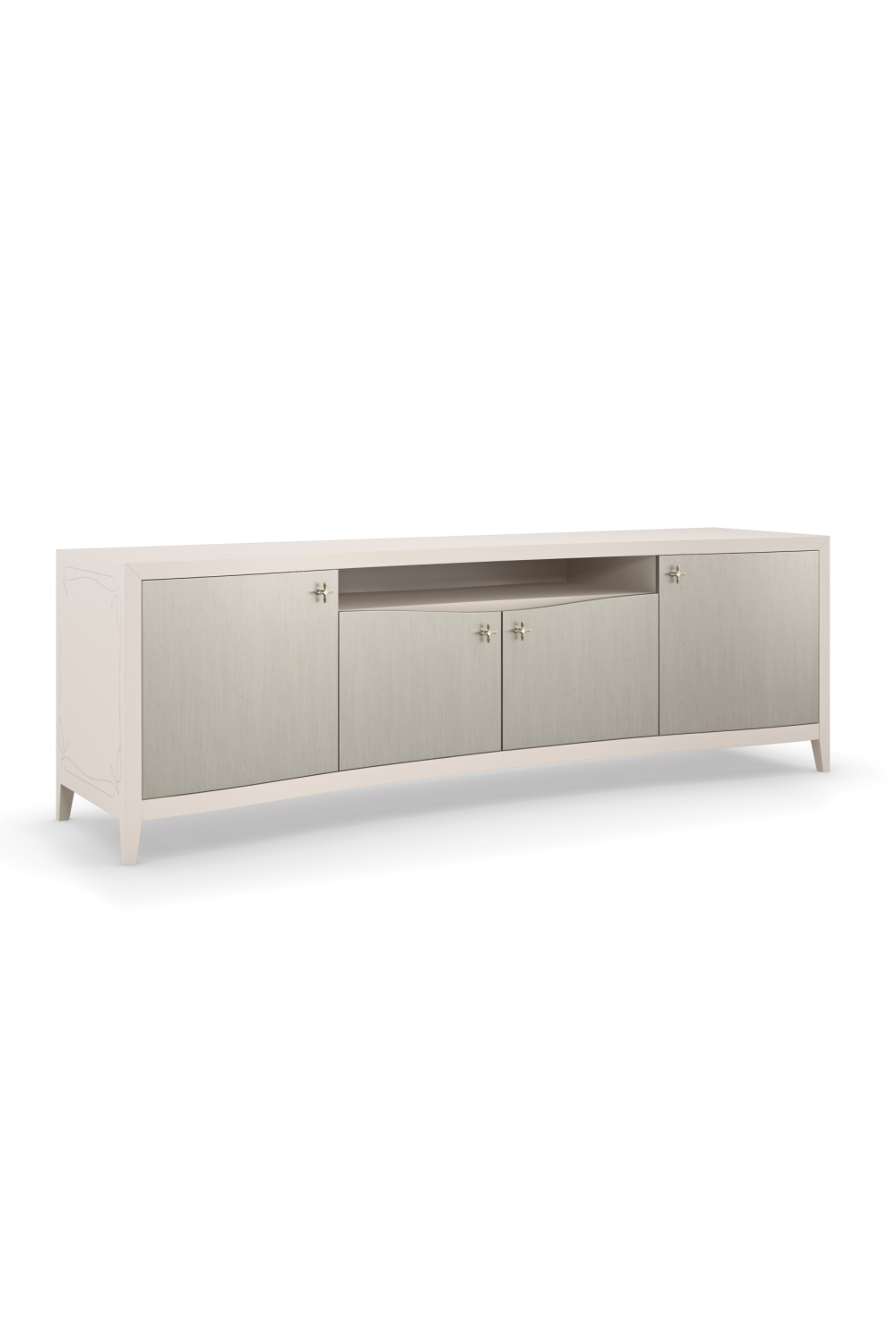 Silver Modern Media Cabinet | Caracole Full of Charm | Oroa.com