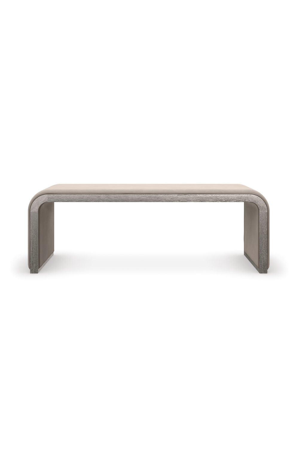 Taupe Velvet Bench | Caracole Traverse | Oroa.com