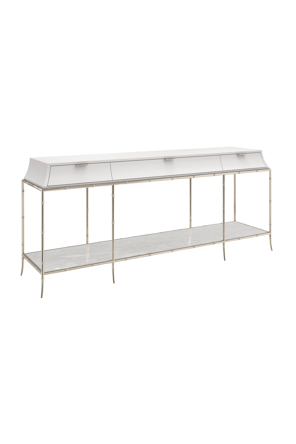 White Modern Console Table | Caracole Oolong | Oroa.com