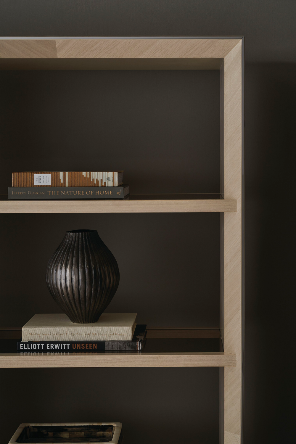Bronze Glass Shelf Bookcase | Oroa.com