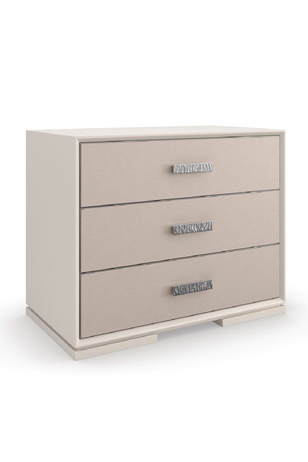 Vinyl 3-Drawer Nightstand | Oroa.com