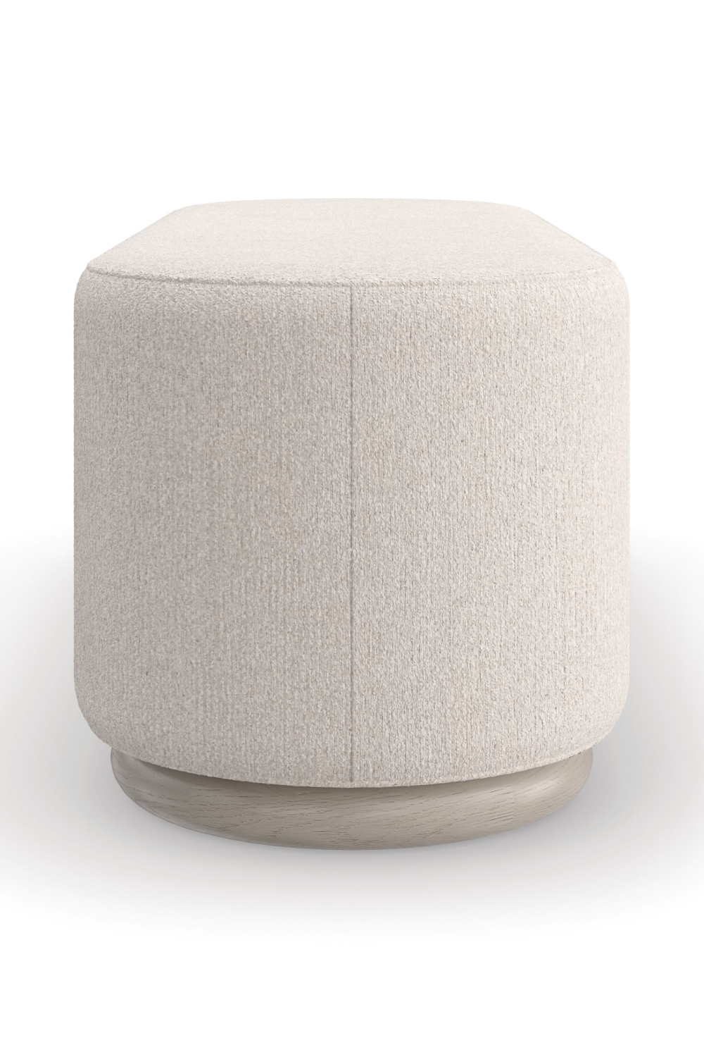 Bouclé Oval Bench | Caracole Asha | Oroa.com