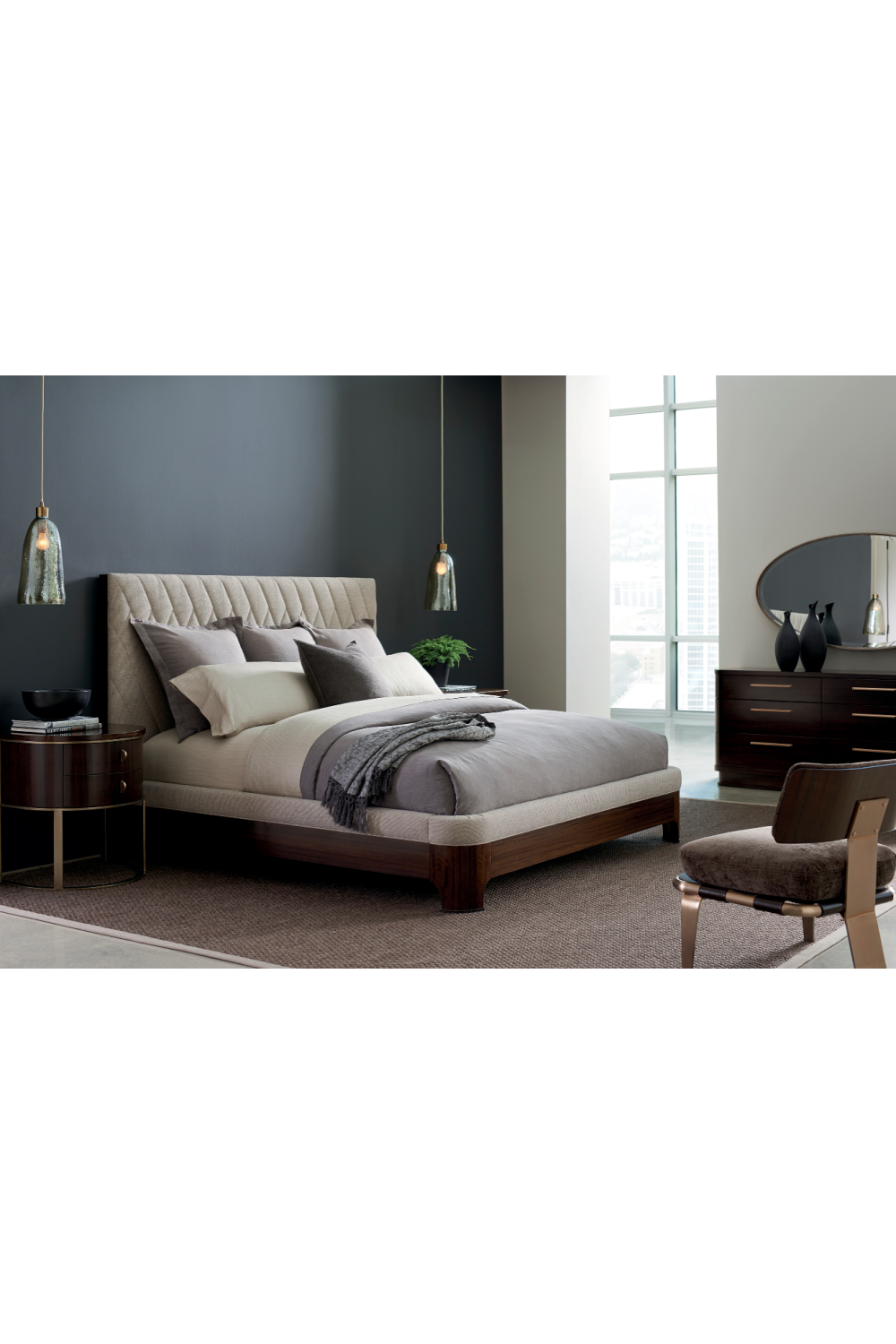Semi-Circular Nightstand | Oroa.com