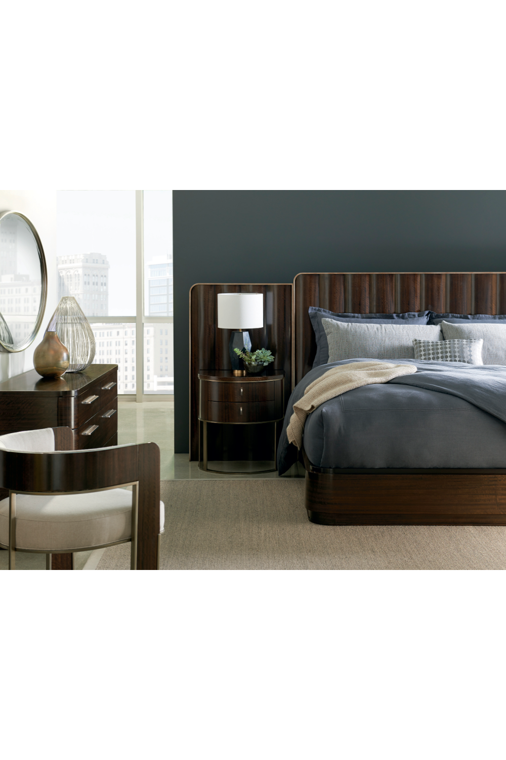 Semi-Circular Nightstand | Oroa.com