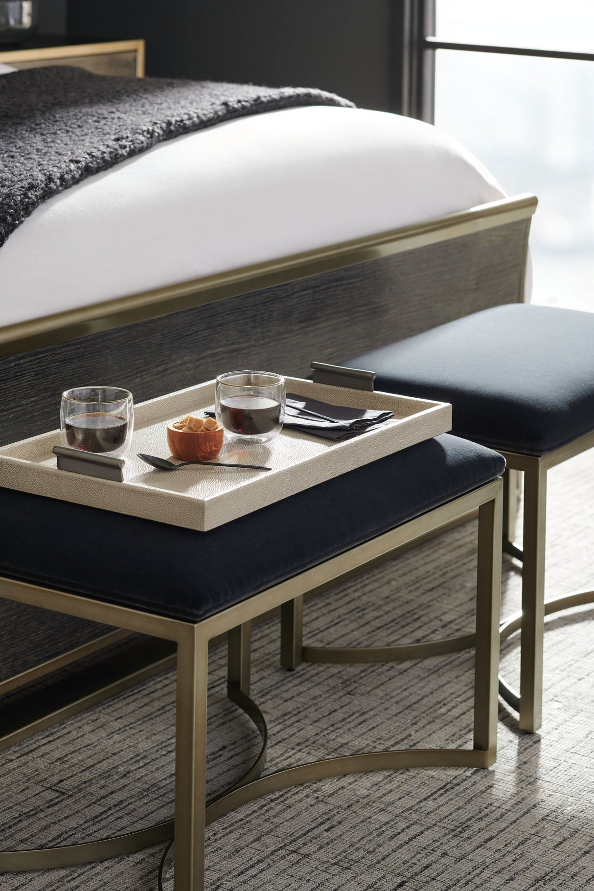 Cerused Oak Bed | Caracole Remix Wood | Oroa.com