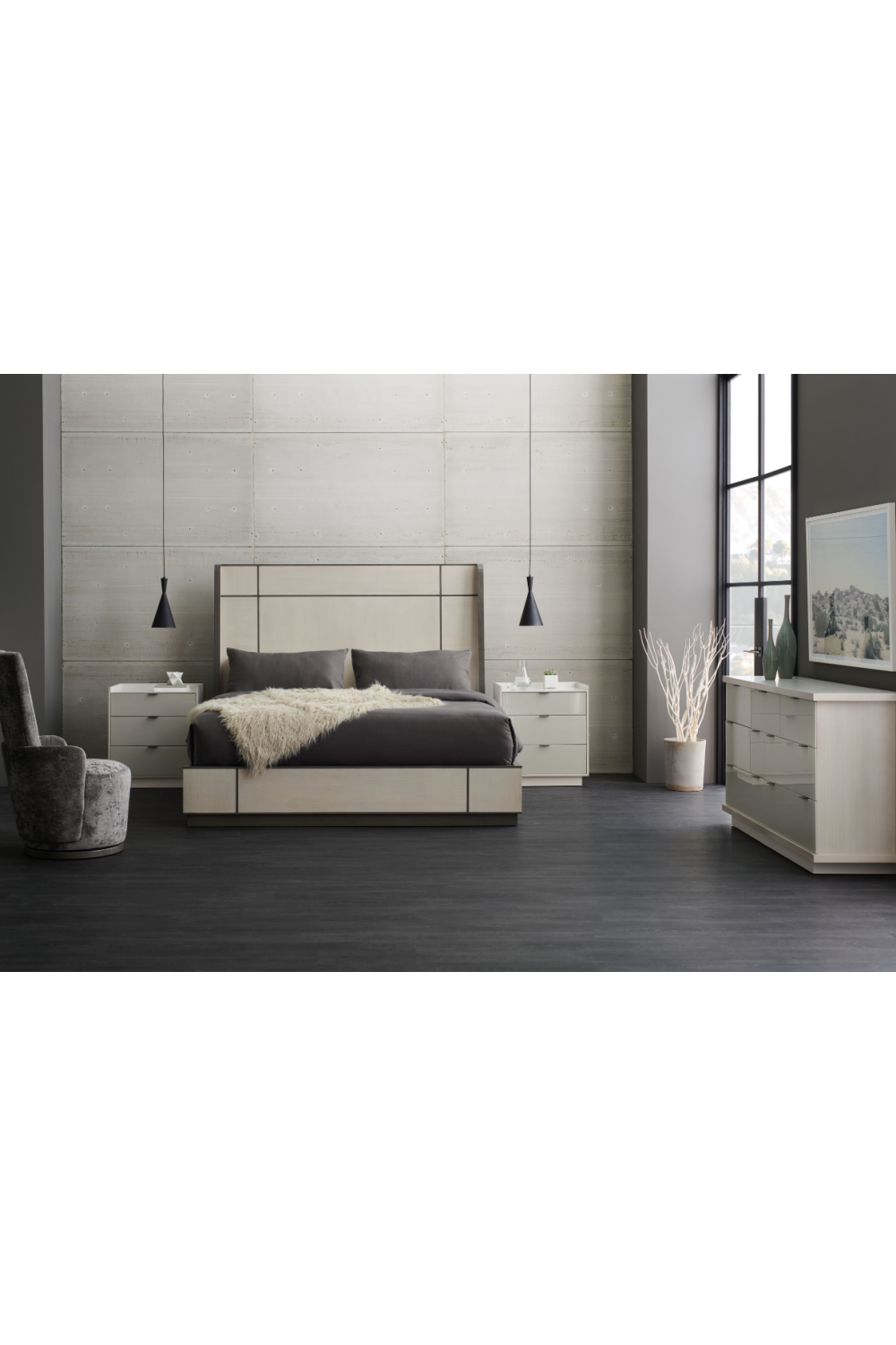 Ash Taupe Minimalist Dresser | Caracole Expressions | Oroa.com