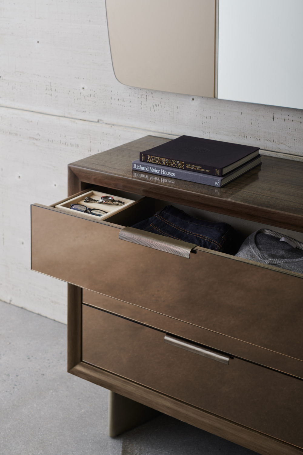 Bronze Mirrored Dresser | Caracole La Moda | Oroa.com