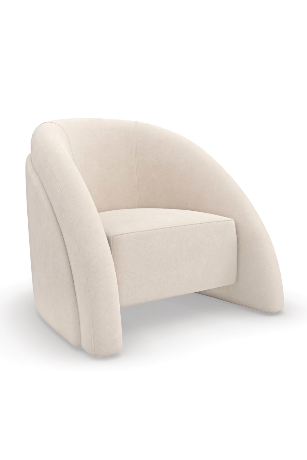 Modern Curved Accent Chair | Caracole Movement | Oroa.com