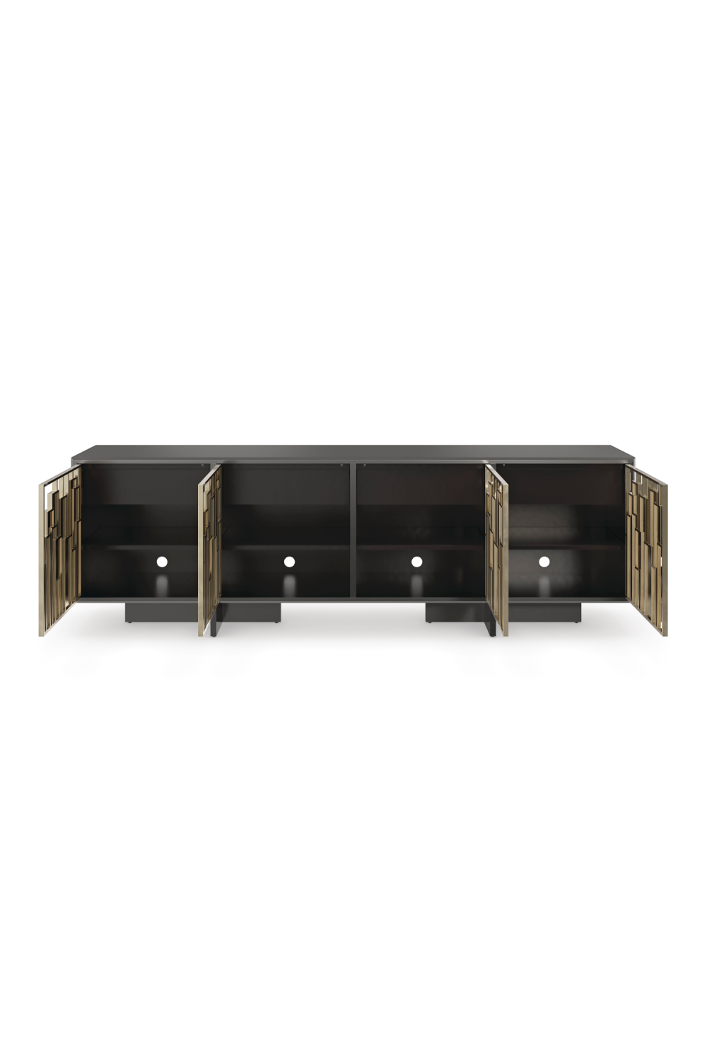 Geometric Patterned Media Cabinet | Caracole Midtown | Oroa.com
