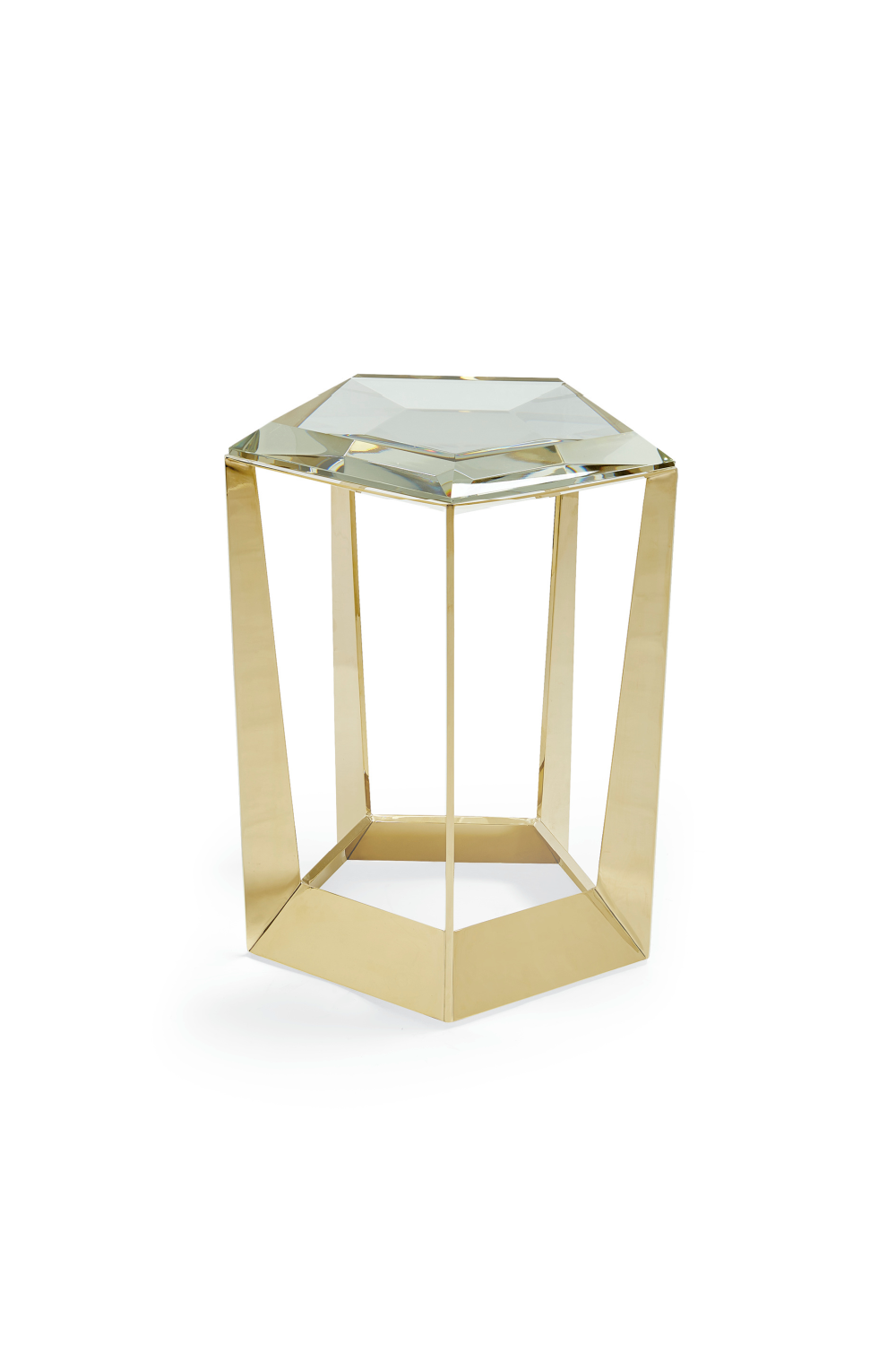 Beveled Crystal Side Table | Caracole The Gem | Oroa.com