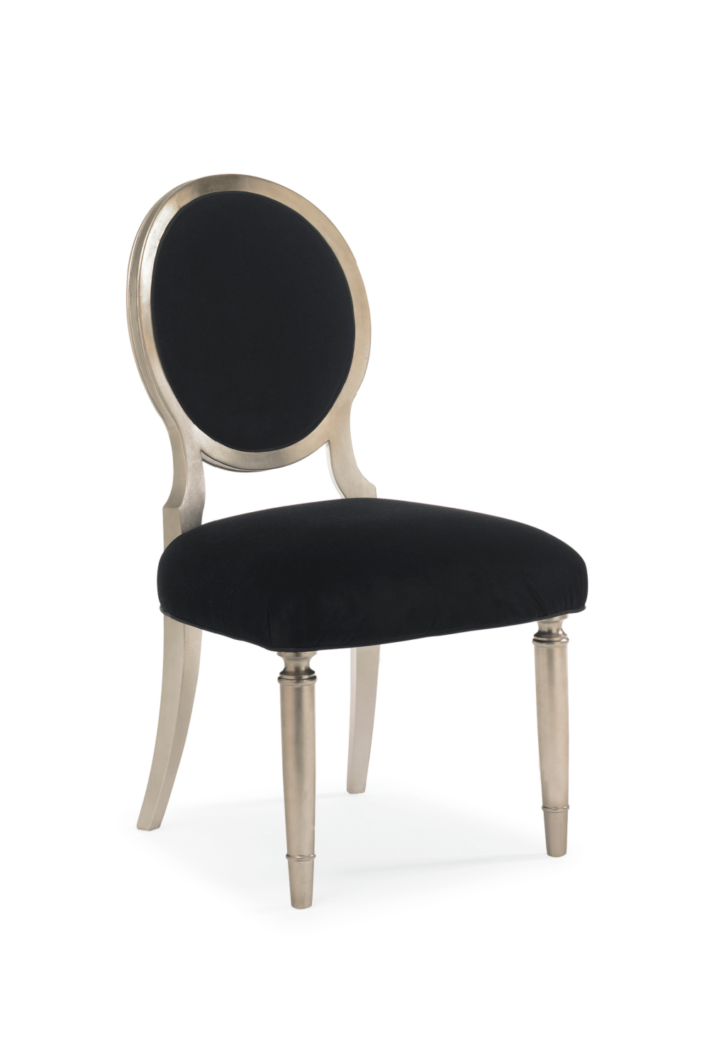 Black Velvet Dining Chairs (2) | Caracole Chit-Chat | Oroa.com