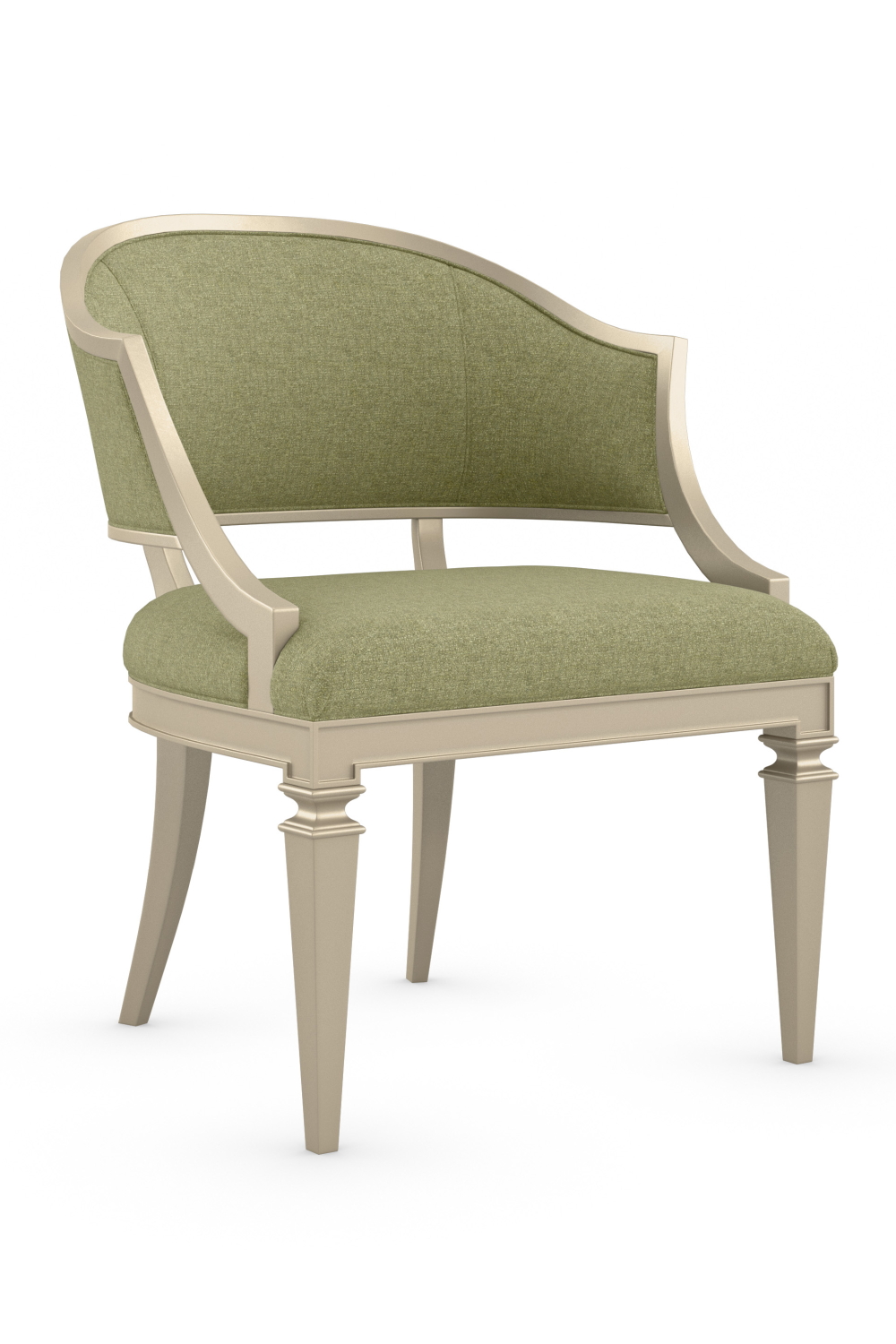 Green Linen Accent Chair | Caracole Sit Anywhere | OROA