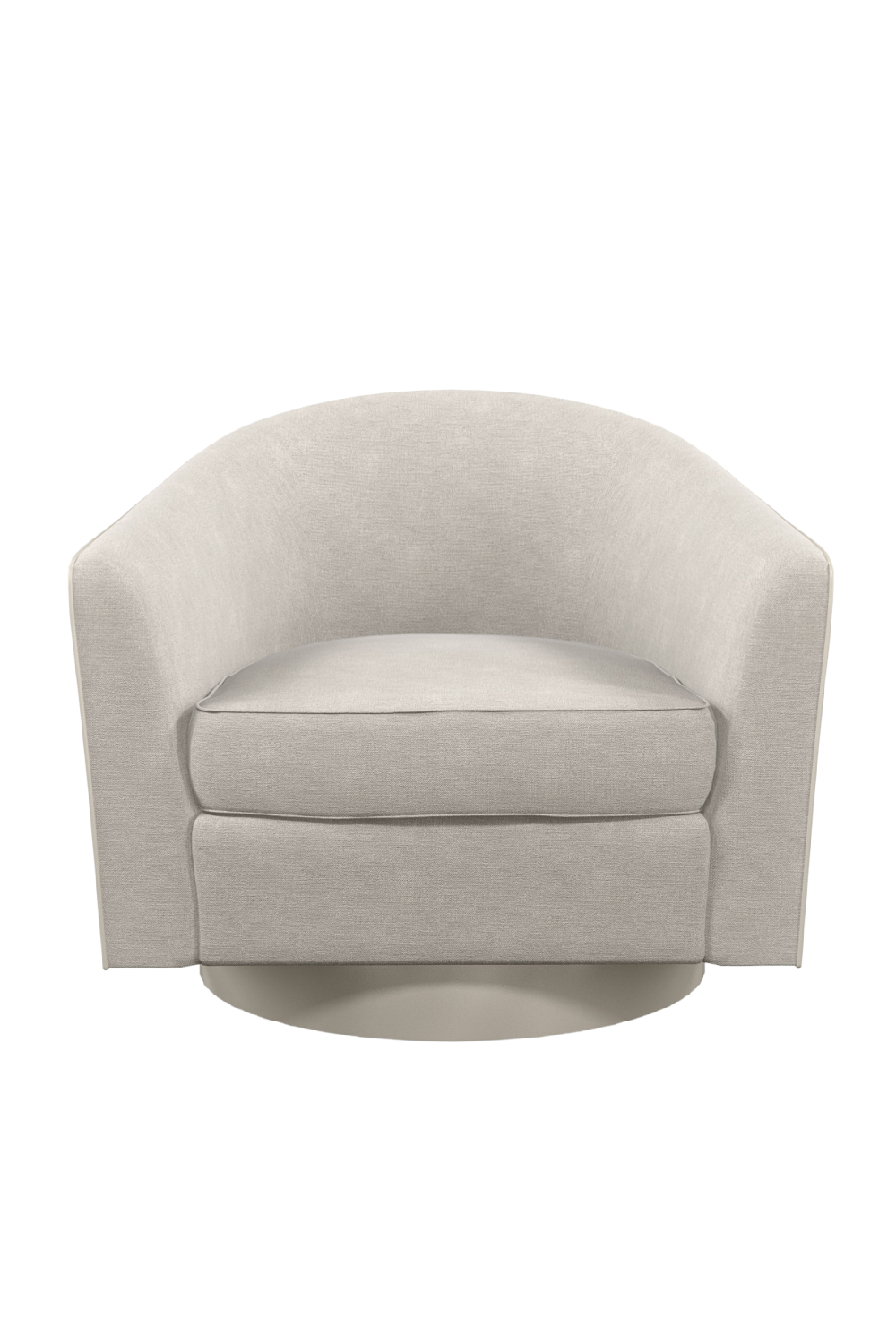 Gray Quilted Swivel Chair | Caracole Fanciful | Oroa.com