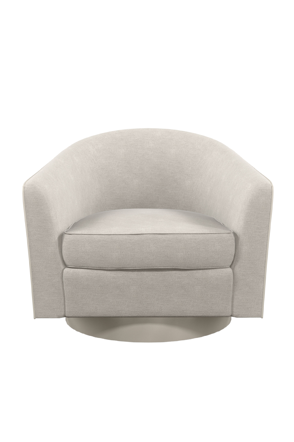 Gray Quilted Swivel Chair | Caracole Fanciful  | Oroa.com