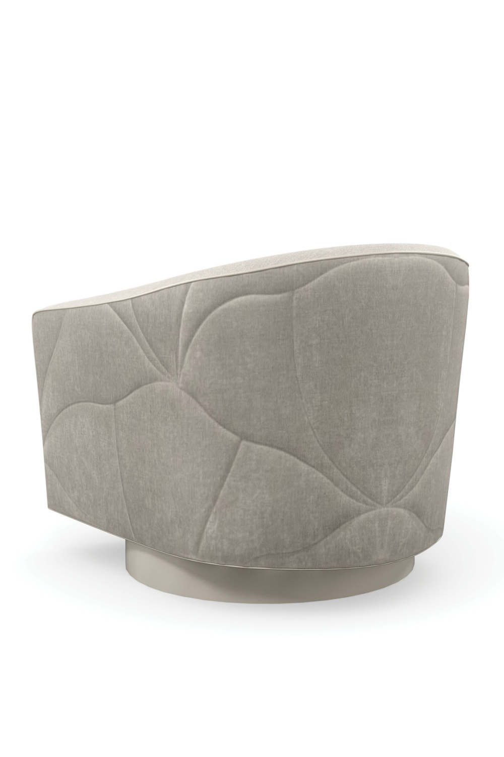 Gray Quilted Swivel Chair | Caracole Fanciful | Oroa.com
