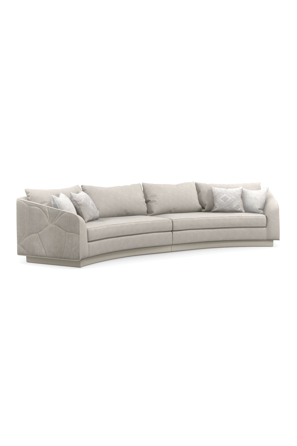 Gray Quilted Sectional Sofa | Caracole Fanciful | Oroa.com