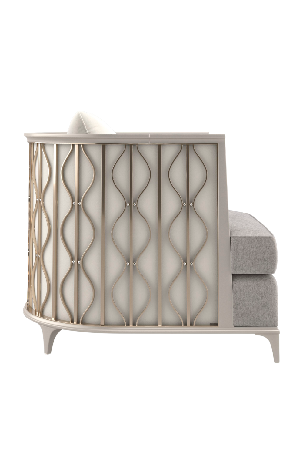 Gray Statement Lounge Chair | Caracole Back In Style | Oroa.com