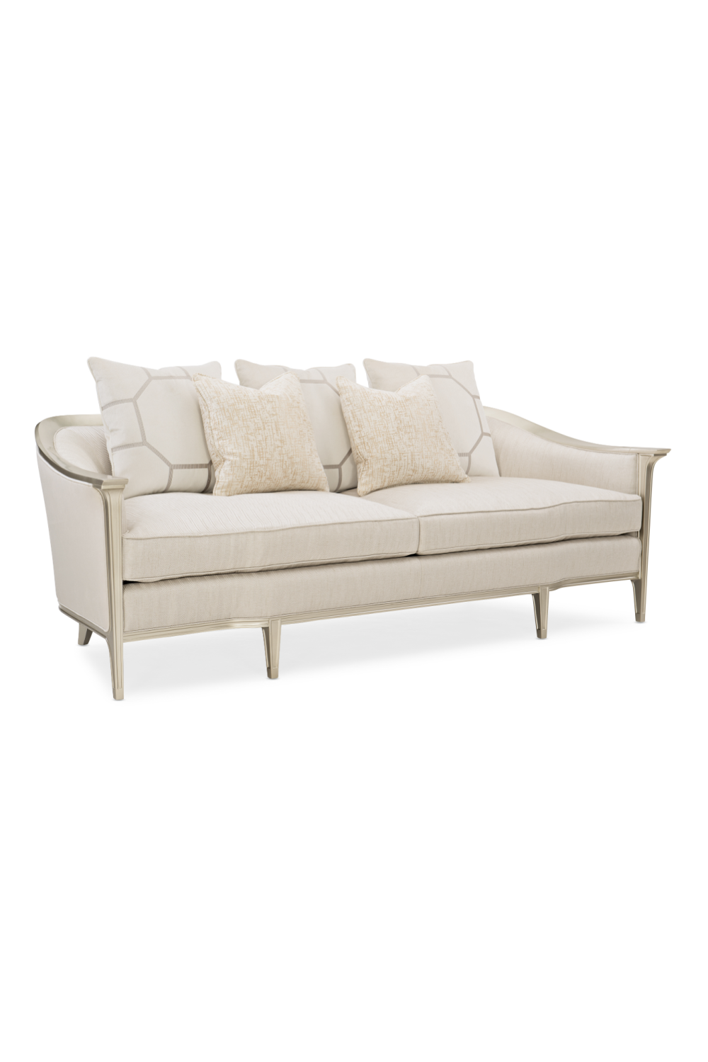 Cream Sofa With Cushions | Caracole Eaves Drop | Oroa.com