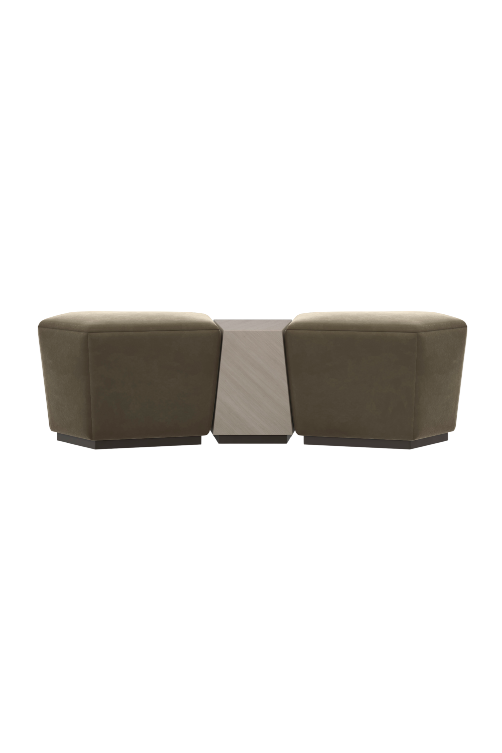Mohair Storage Ottoman | Caracole Pollux | Oroa.com
