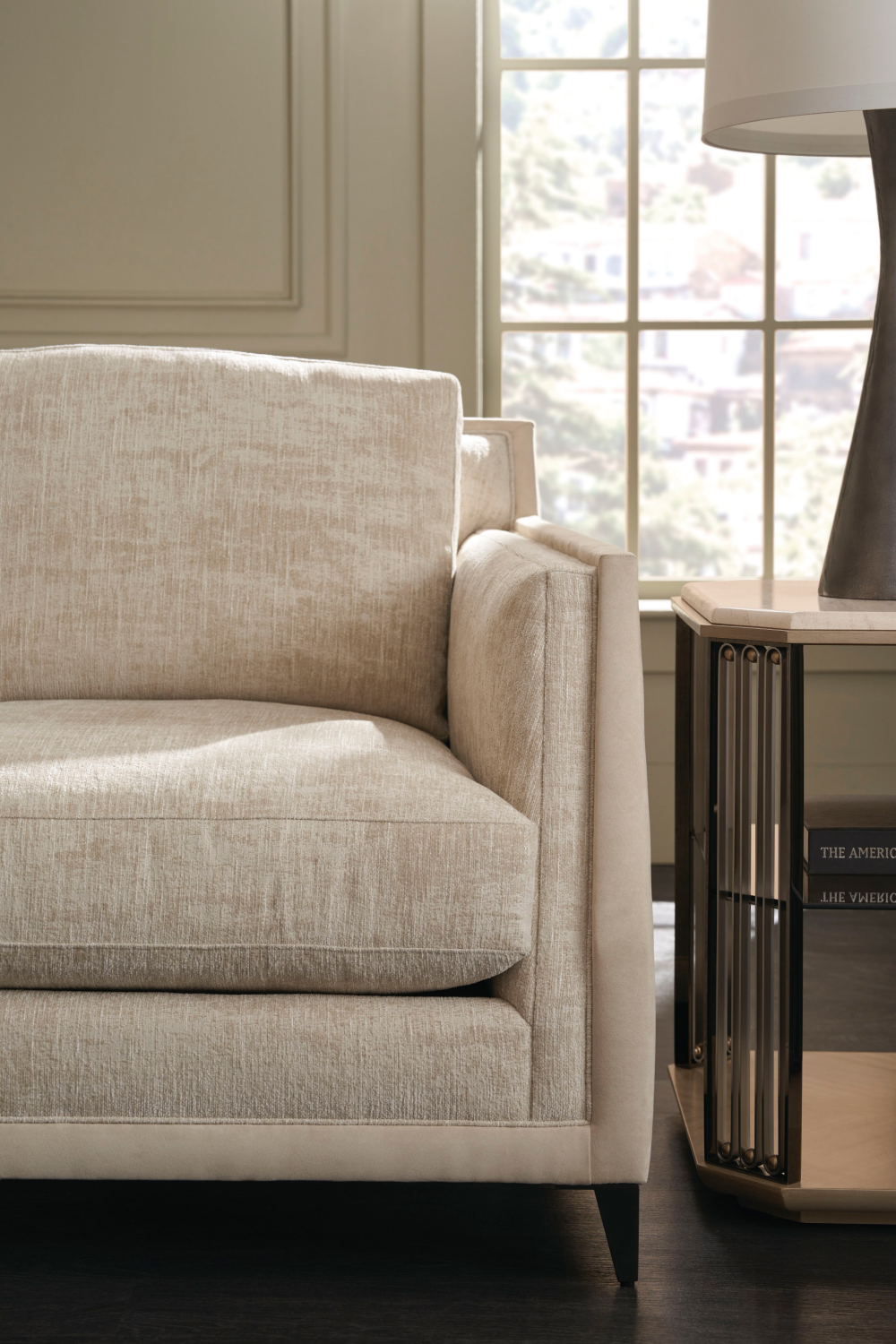 Cream Chenille Sofa | Caracole Limitless | Oroatrade.com