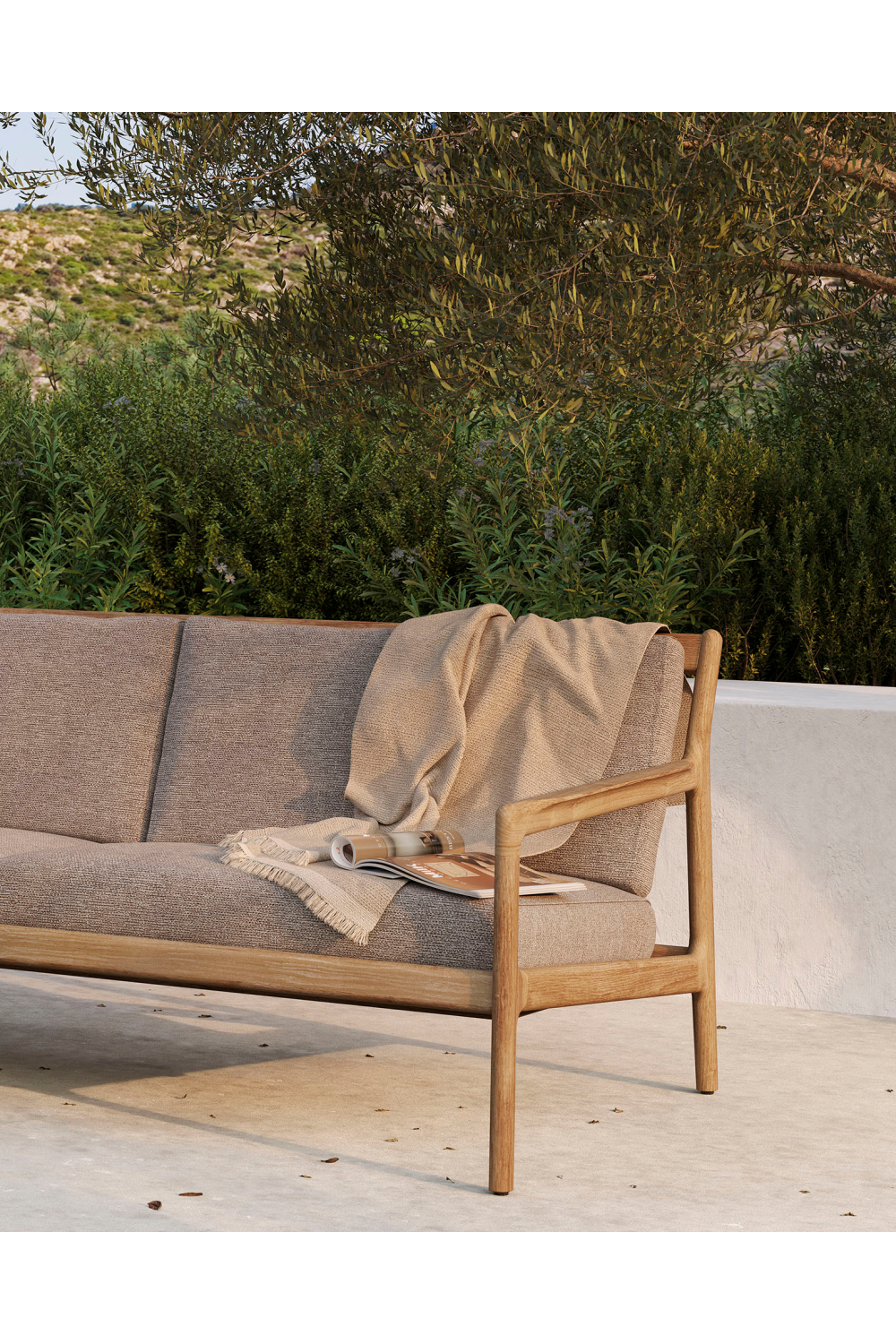 Teak Framed Outdoor Lounge Chair | Ethnicraft Jack | Oroa.com