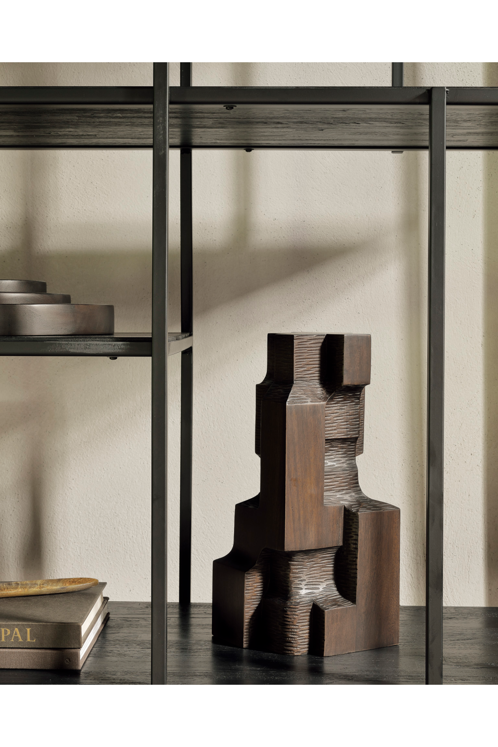 Contemporary Mahogany Sculpture | Ethnicraft Block | OROA.COM