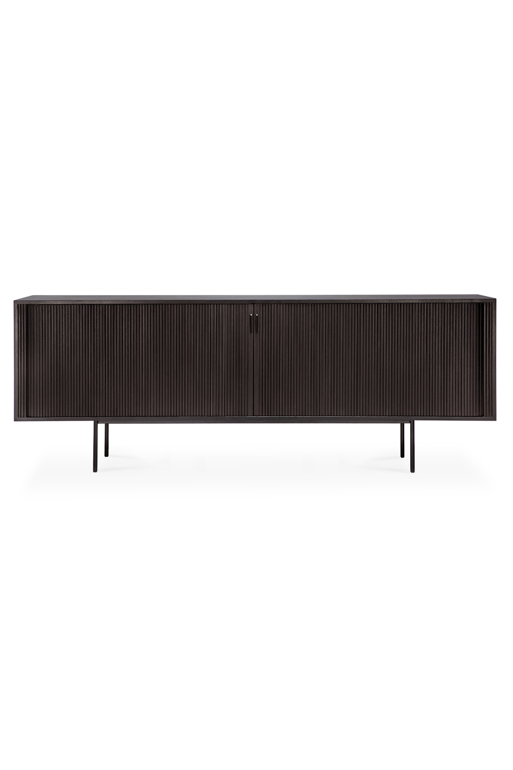 Varnished Teak Industrial Sideboard | Ethnicraft Roller Max | Oroa.com