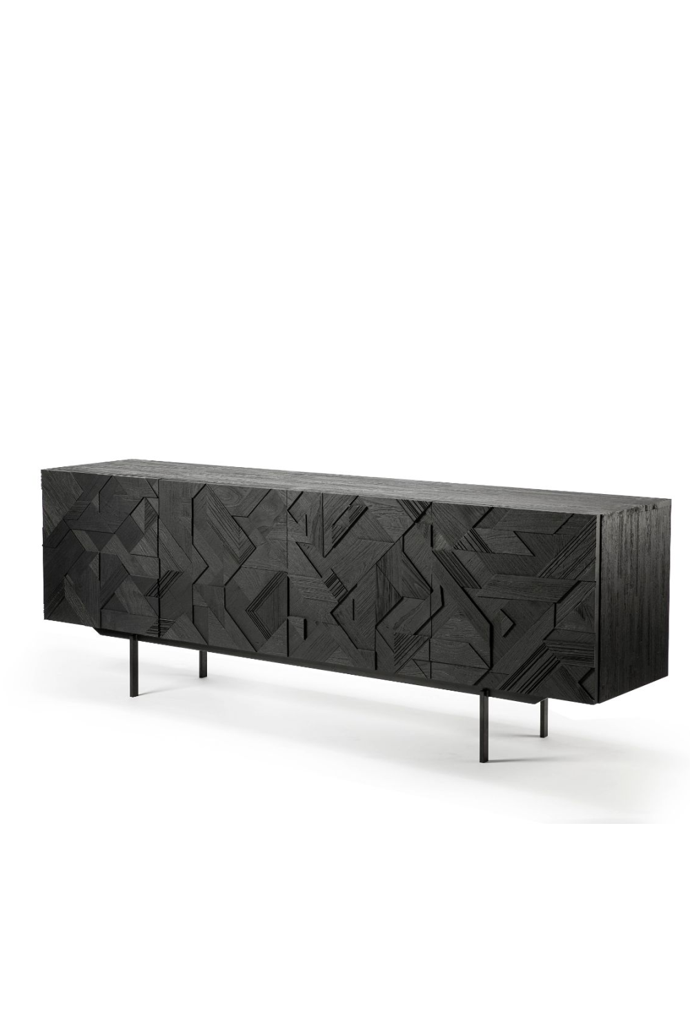 Black Teak Sideboard | Ethnicraft Graphic | OROA