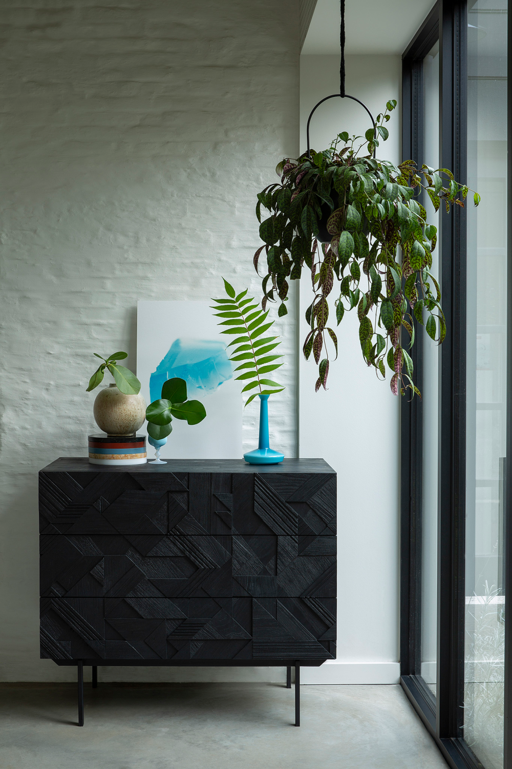 Black Teak Dresser | Ethnicraft Graphic | OROA TRADE