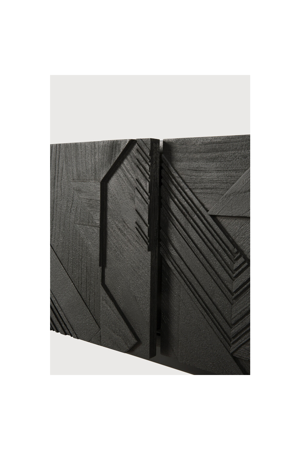 Black Teak Media Unit | Ethnicraft Graphic | OROA.COM