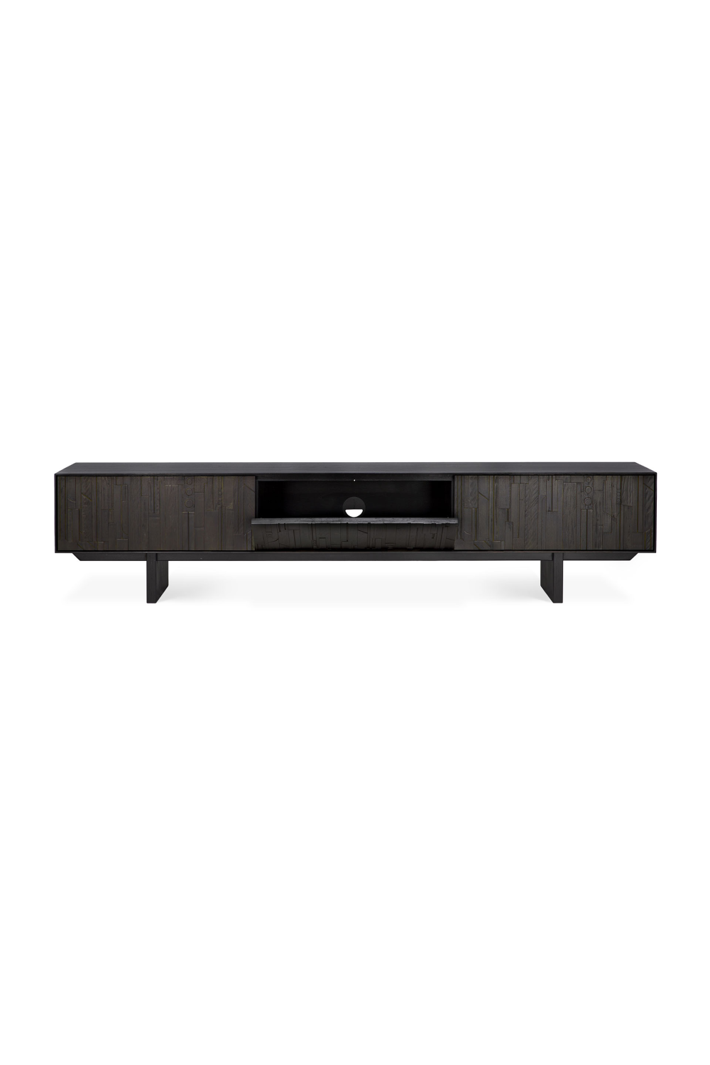 Black Mahogany TV Cabinet | Ethnicraft Mosaic | Oroa.com