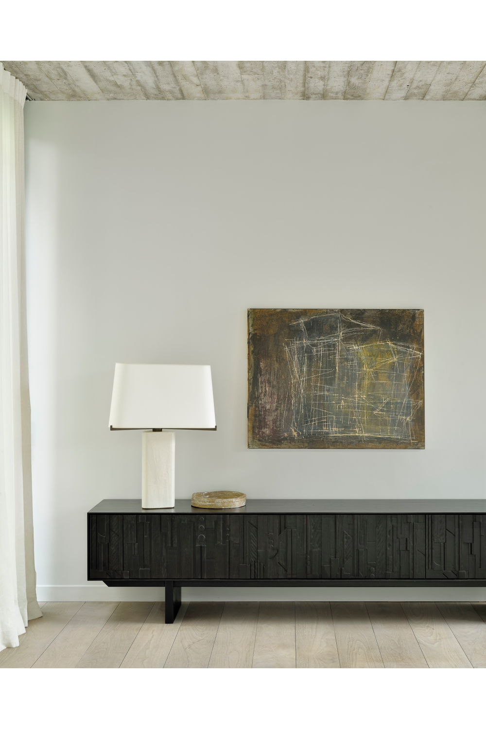 Black Mahogany TV Cabinet | Ethnicraft Mosaic | Oroa.com