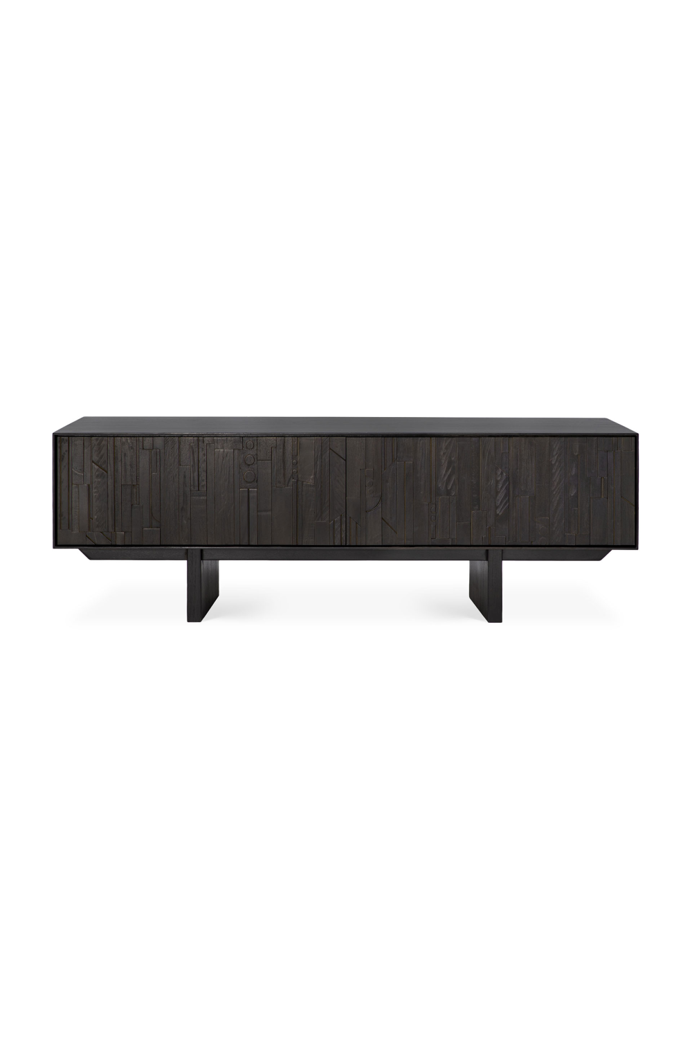 Black Mahogany TV Cabinet | Ethnicraft Mosaic | Oroa.com